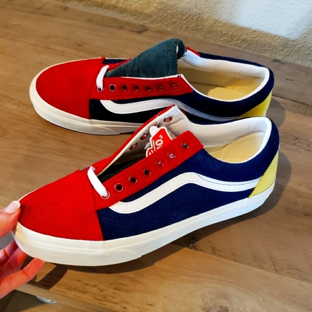 Vans Old Skool Color Block Corduroy Sneakers